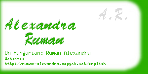 alexandra ruman business card